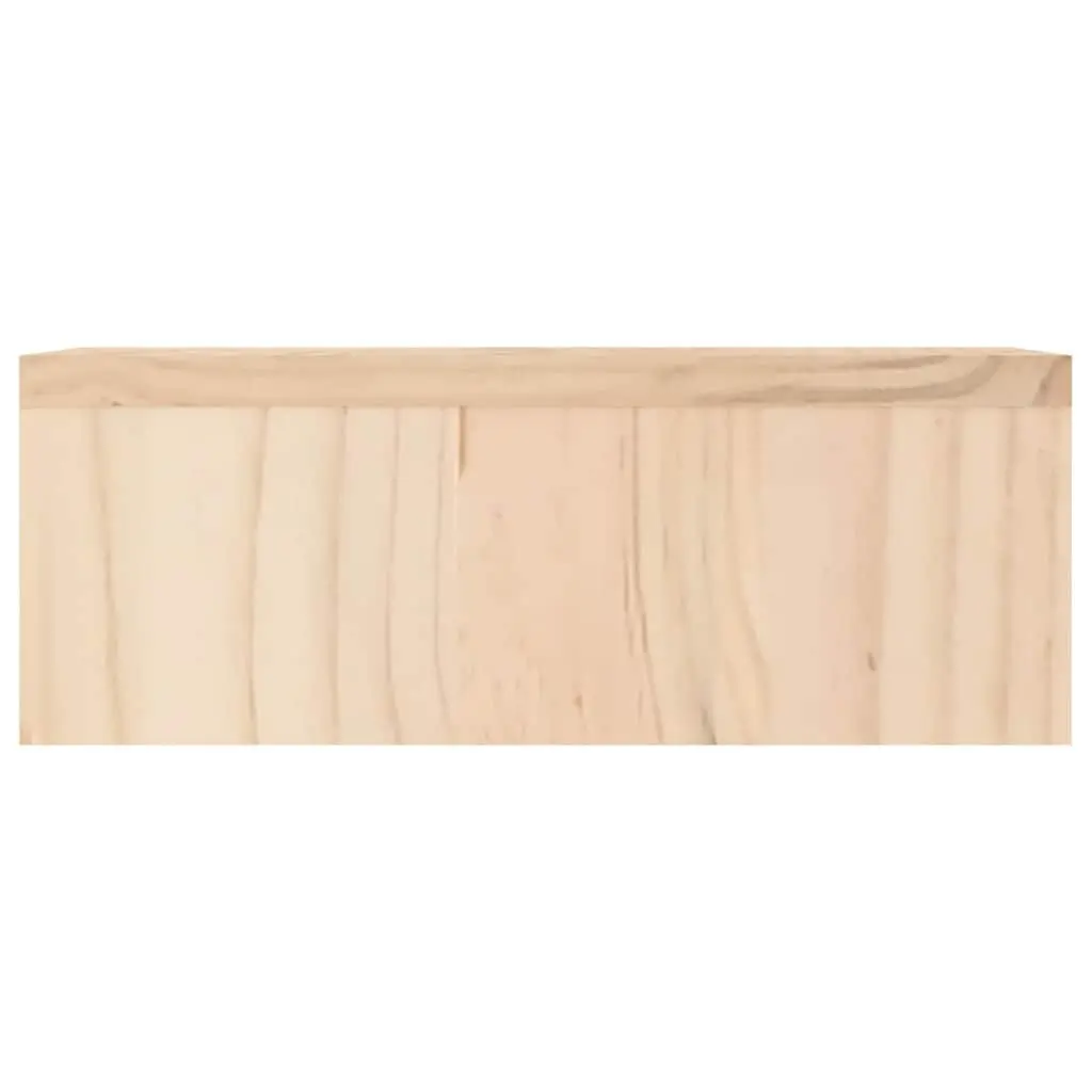 Solid Pine Monitor Stand with Open Storage Space