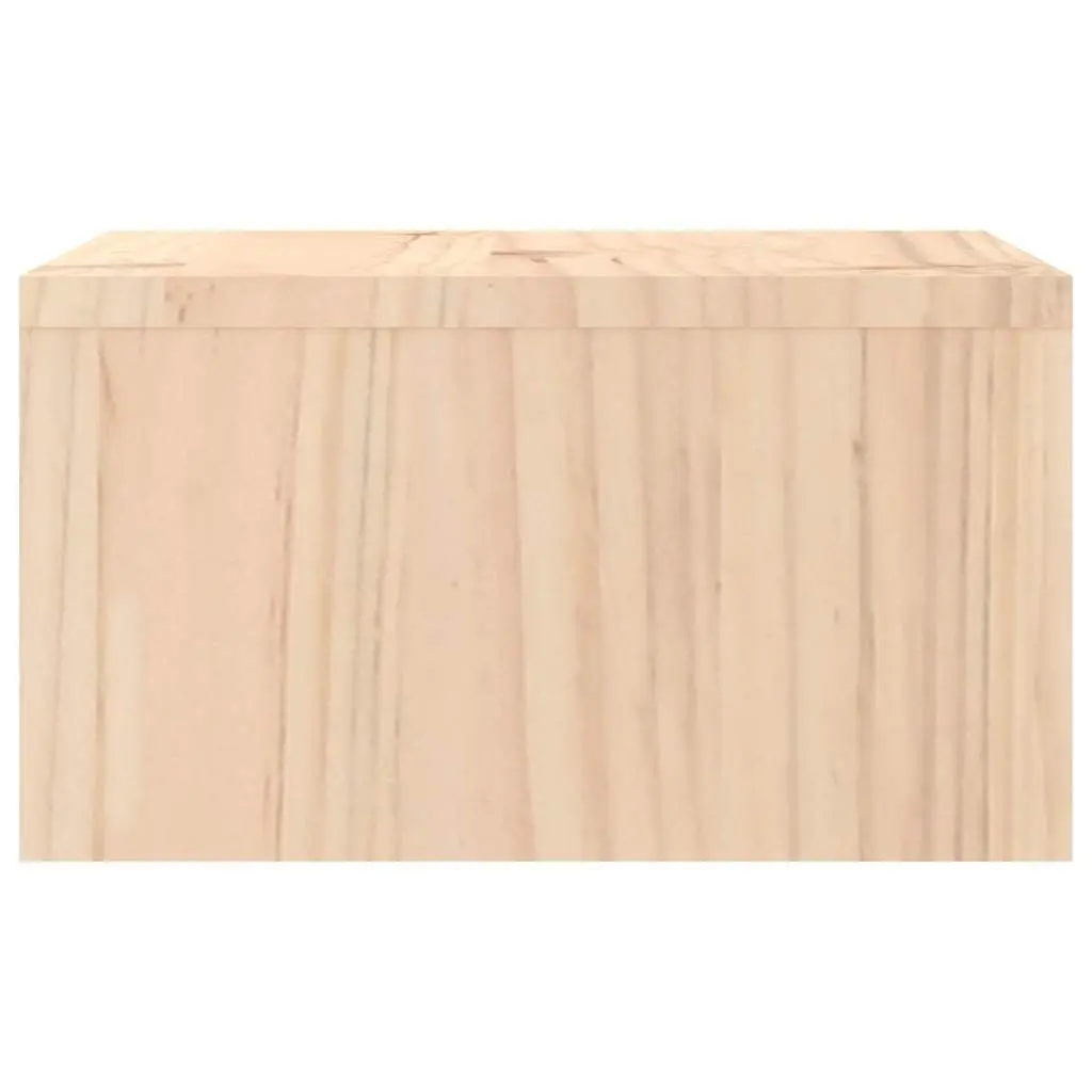 Monitor Stand Brown 50x27x15cm Solid Wood Pine with 2 Drawers Storage Desk Riser
