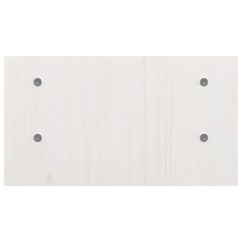 Monitor Stand Solid Pine Wood 50x27x15 cm White Ergonomic Riser