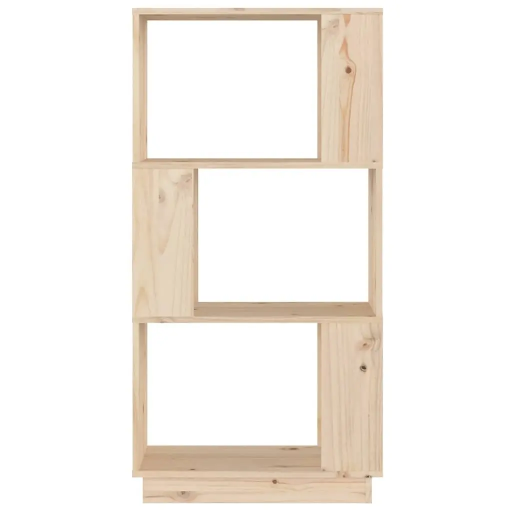 Solid Wood Pine Book Cabinet Room Divider Brown 51x25x101 cm Shelving Unit
