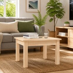 Compact Solid Wood Coffee Table for Stylish Spaces