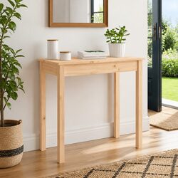 Console Table 80x40x75cm in Brown Wood