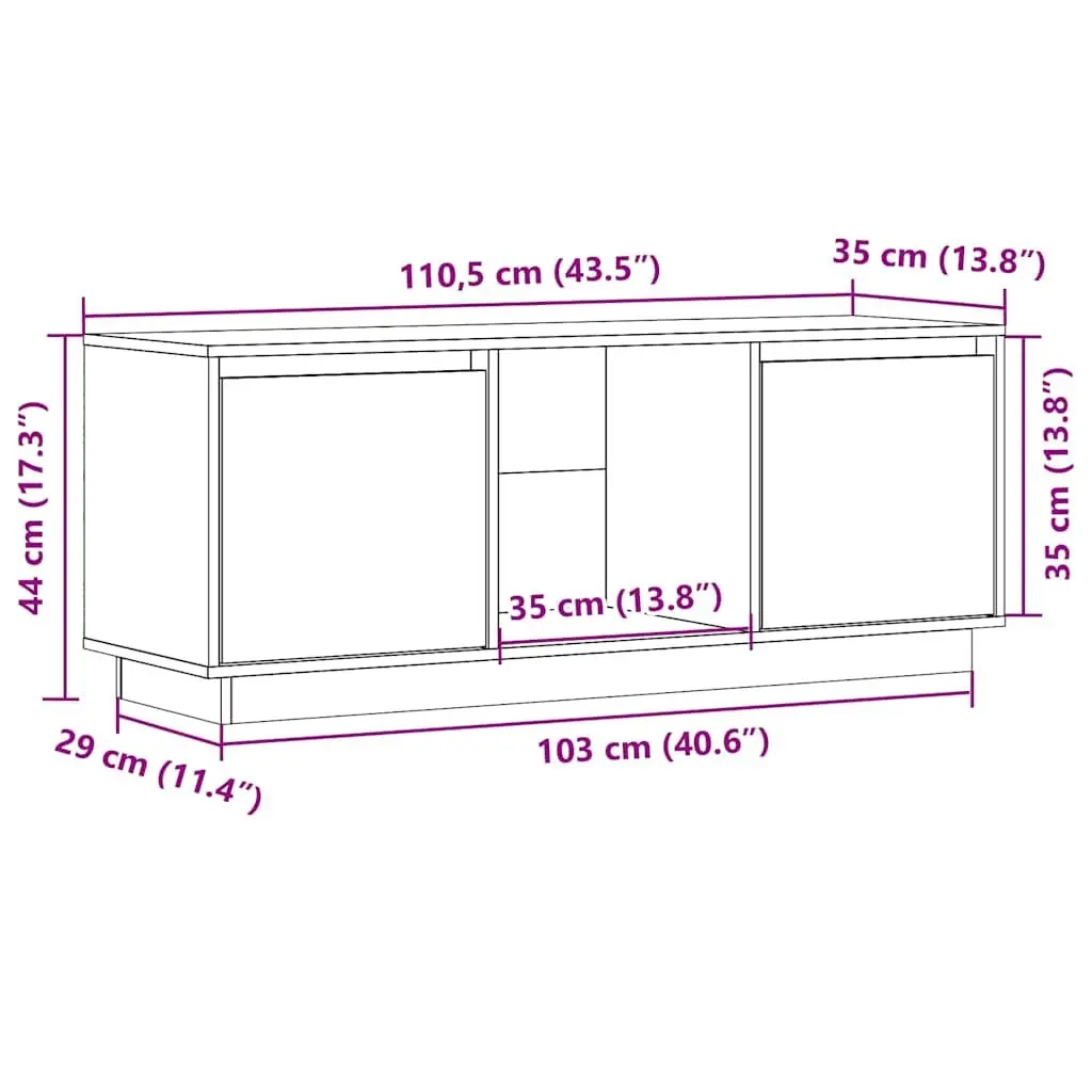 Solid Pine Wood Media Storage Cabinet Honey Brown Living Room TV Stand with Multiple Compartments
