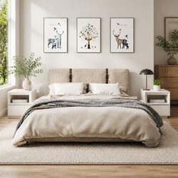 Compact and Sturdy Bedside Cabinets - 2 Piece Set