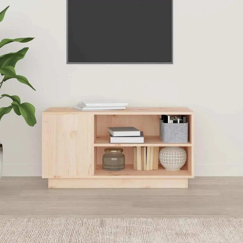 Brown Wooden TV Cabinet for Media Storage