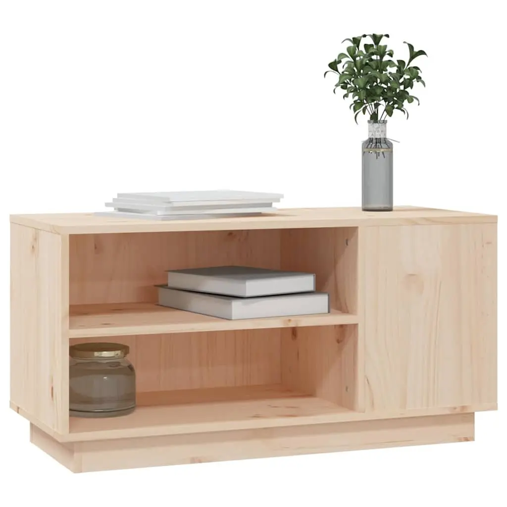 Brown Wooden TV Cabinet for Media Storage