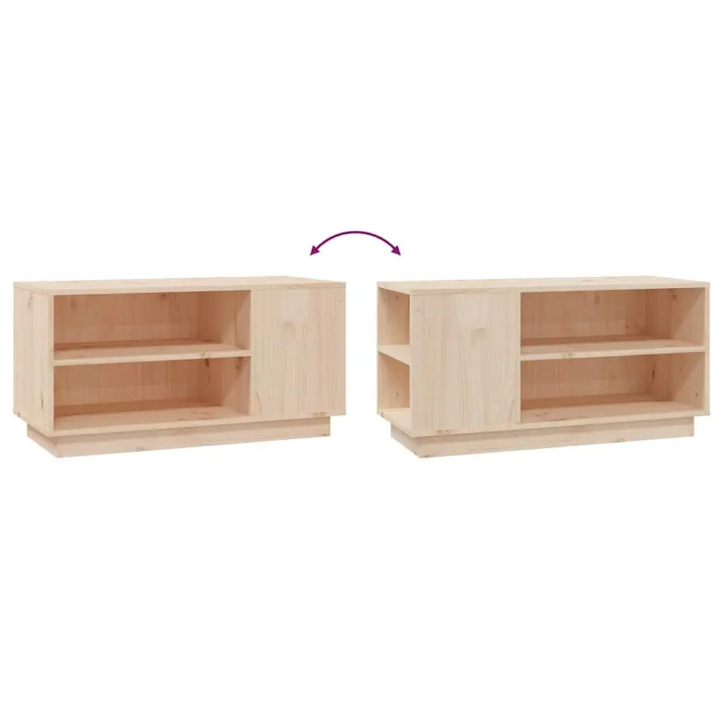 Brown Wooden TV Cabinet for Media Storage