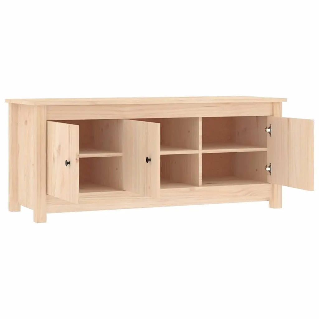 Wooden Shoe Cabinet Brown 110x38x45.5cm Solid Pine Storage Rack Organiser
