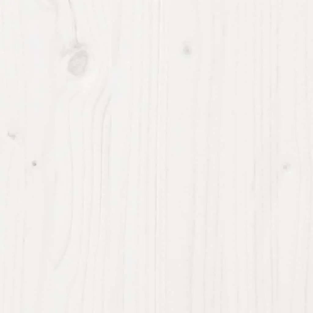 White Solid Wood Bed Frame for Single Sleepers
