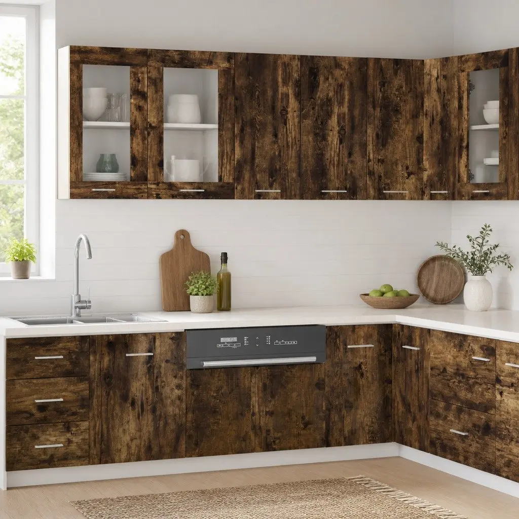 Hanging Cabinet Brown 60x31x60 cm Engineered Wood Wall Mount