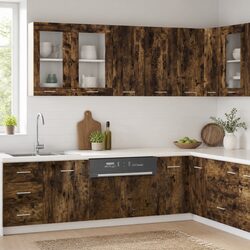 Hanging Cabinet Kitchen Storage Engineered Wood Brown 60x31x60 cm Wall Mount