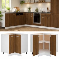 Brown Oak Kitchen Cabinet - Built to Last