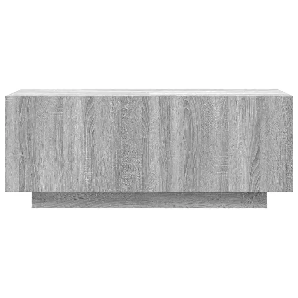 TV Cabinet Grey Sonoma Engineered Wood Media Unit Storage Compartments