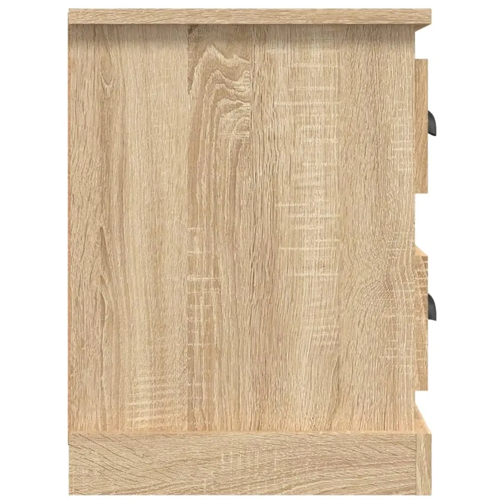 Engineered Wood TV Cabinet Brown with 2 Drawers and 4 Open Compartments for Living Room Storage