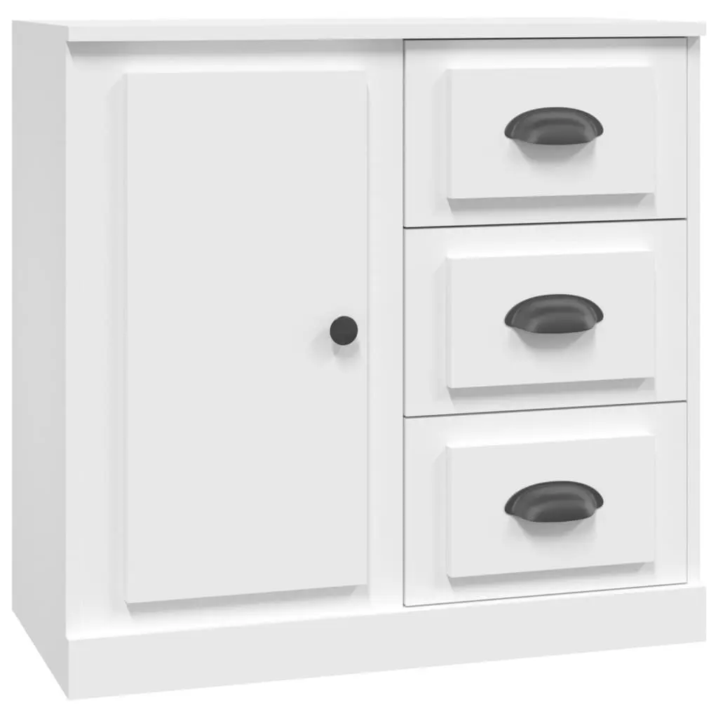 Sideboard White 70x35.5x67.5 cm Engineered Wood Storage Cabinet