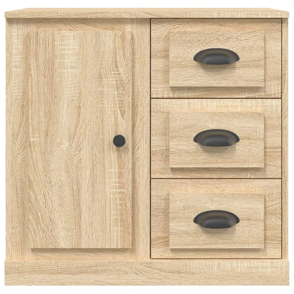 Sideboard Brown Engineered Wood 70x35.5x67.5 cm Storage Cabinet