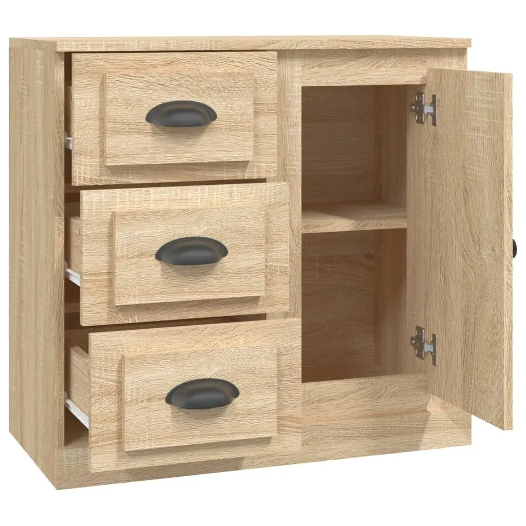 Sideboard Brown Engineered Wood 70x35.5x67.5 cm Storage Cabinet