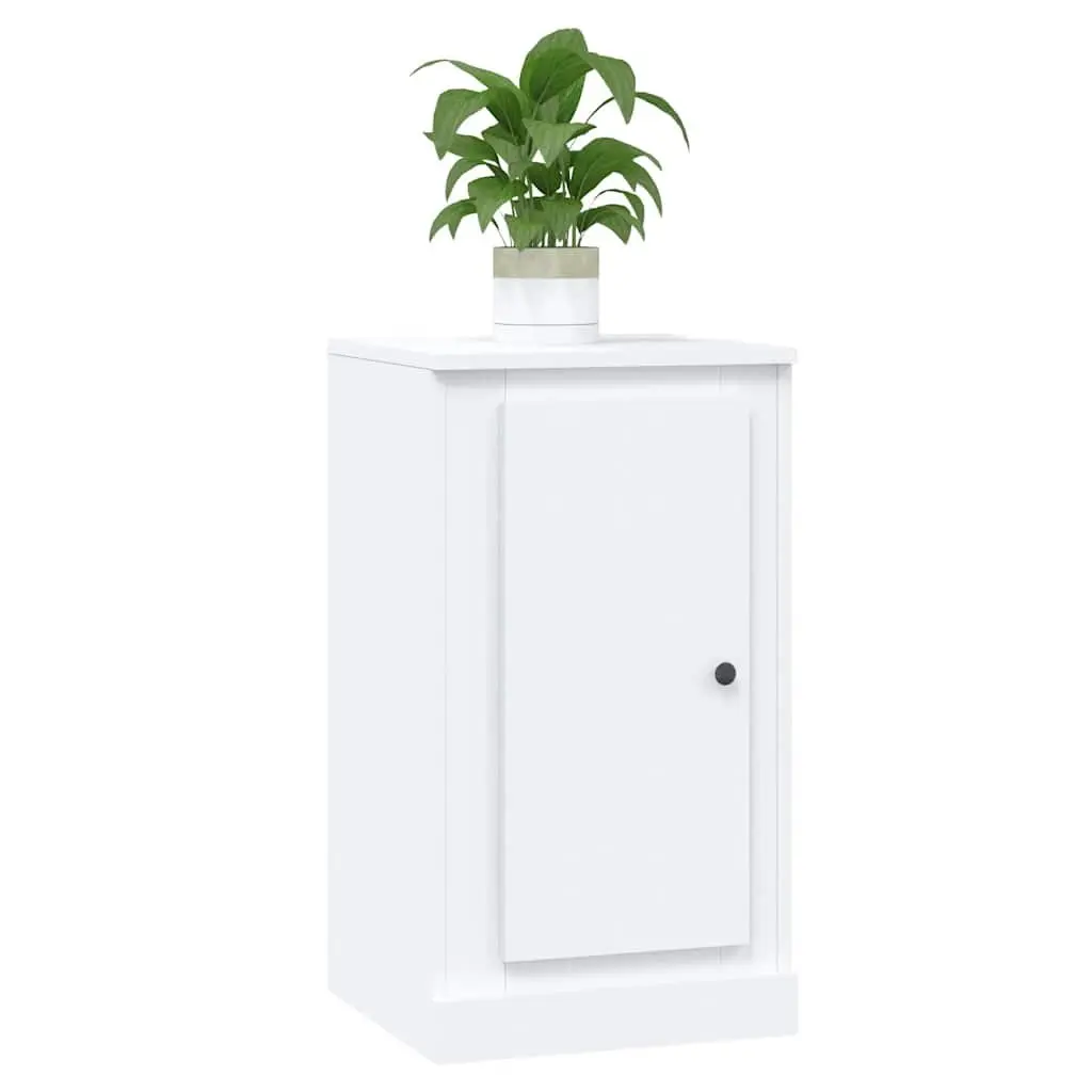 Sideboard White Engineered Wood Storage Cabinet Multipurpose