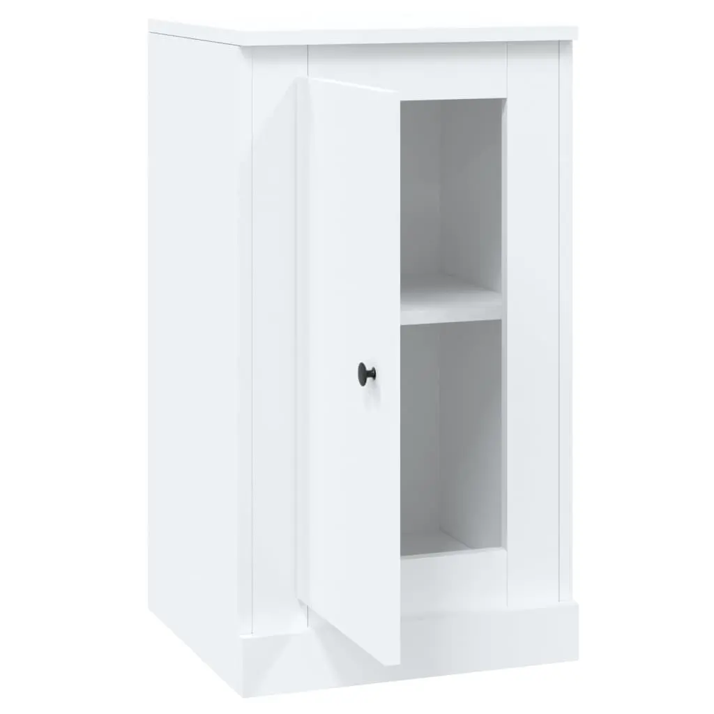 Sideboards White 2 Piece Storage Cabinet Cupboard Engineered Wood Home Furniture
