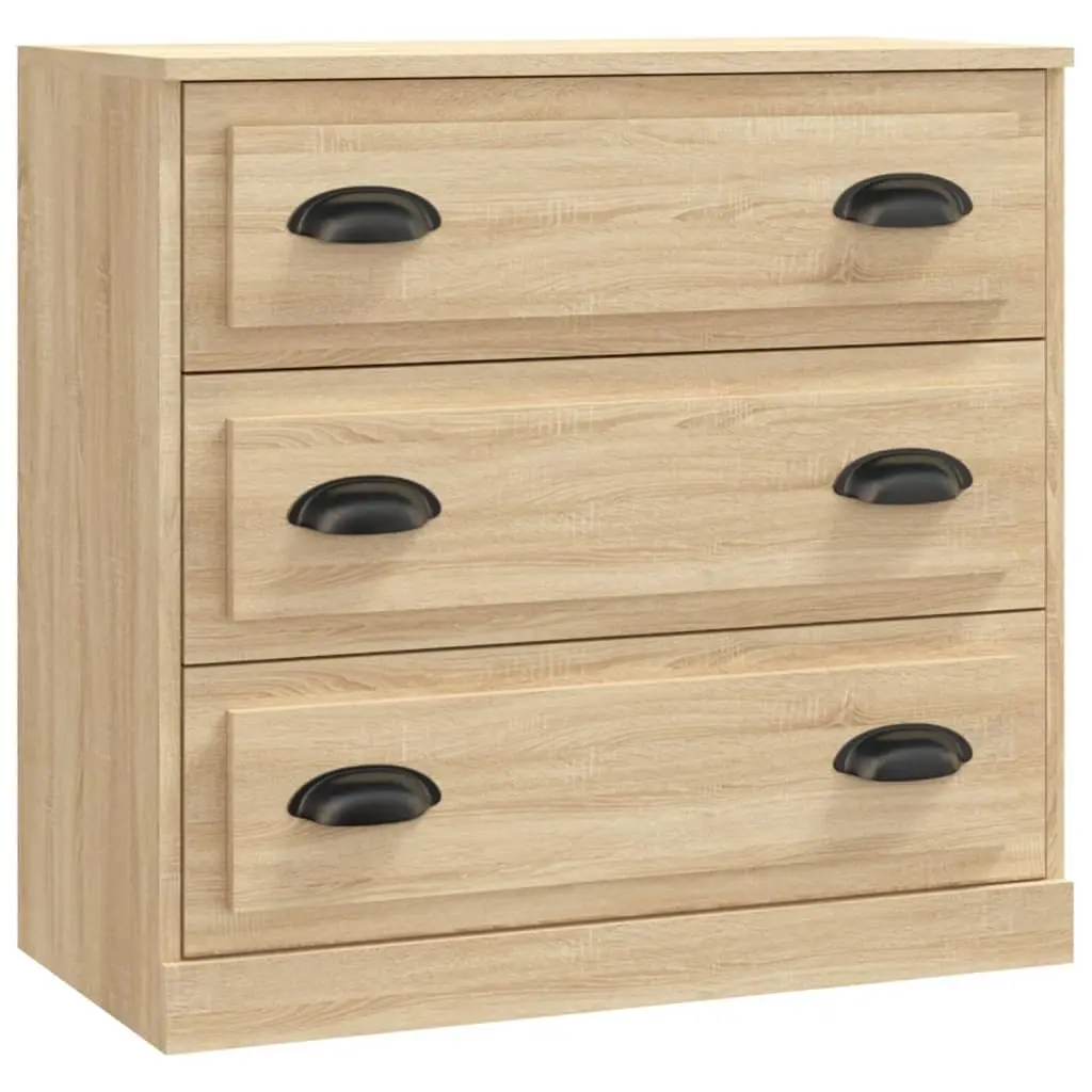 Sideboard Brown Engineered Wood Storage Cabinet Sturdy Top