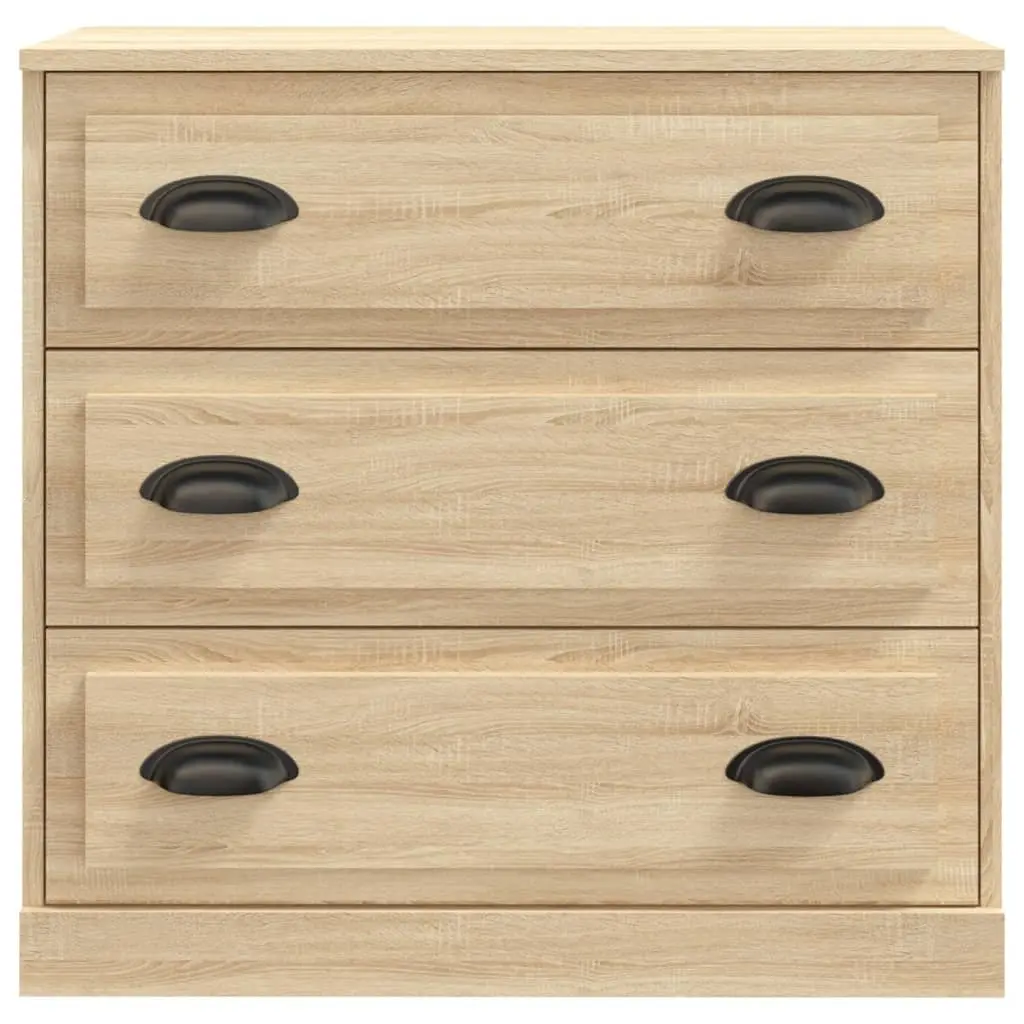 Sideboard Brown Engineered Wood Storage Cabinet Sturdy Top