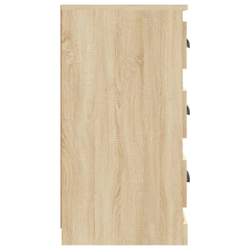 Sideboard Brown Engineered Wood Storage Cabinet Sturdy Top