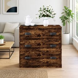 Sideboard Brown Engineered Wood Cabinet Storage Furniture Display Buffet