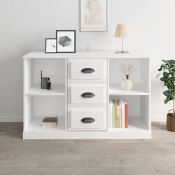 White Sideboard: Simple and Effective Storage Solution