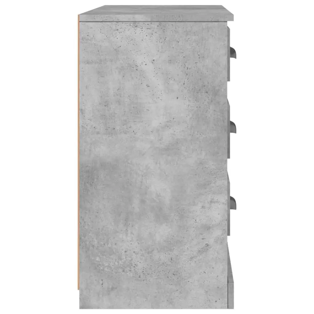 Sideboard Grey Engineered Wood Storage Cabinet Ample Organisational Space