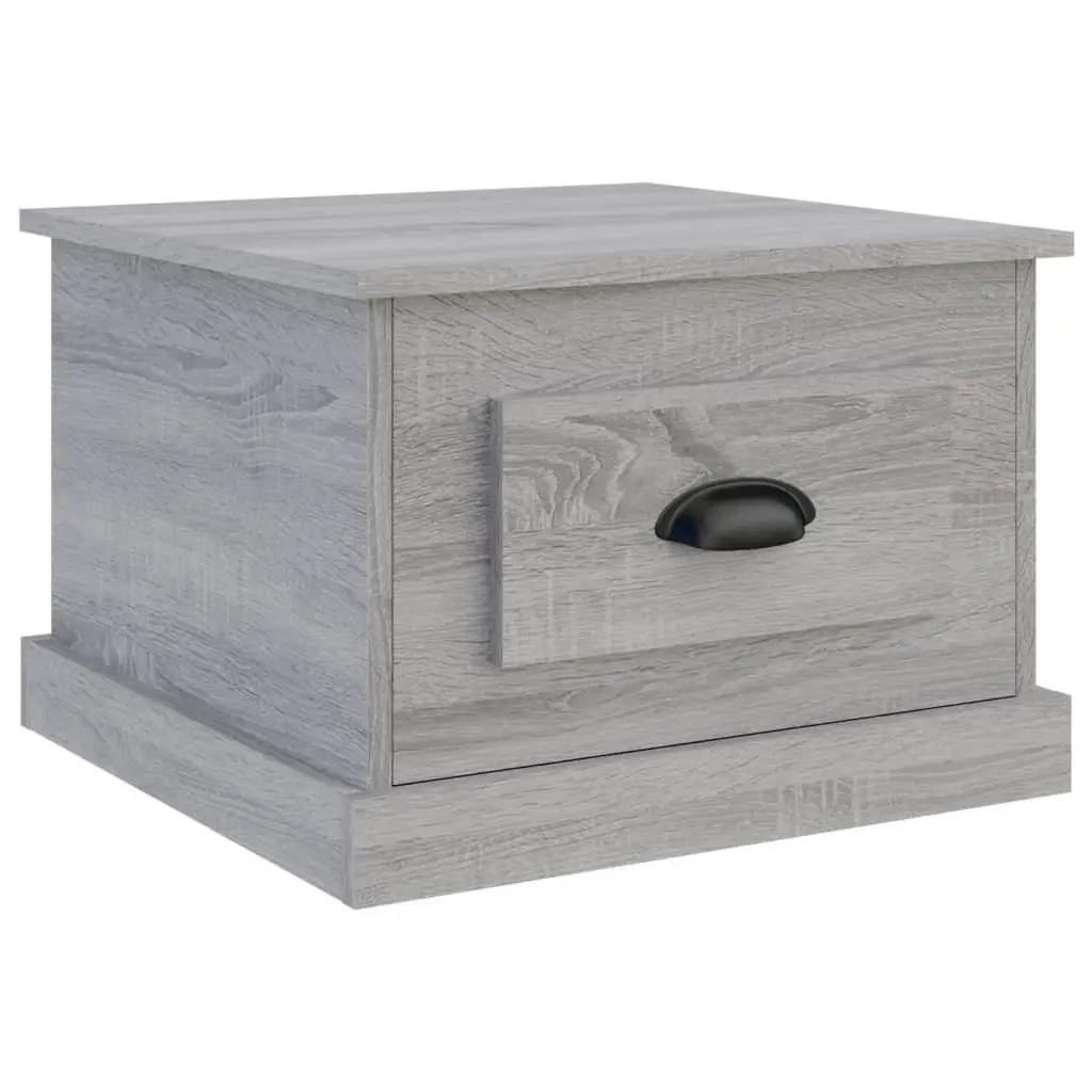 Coffee Table Grey Sonoma 50x50x35 cm with Storage Drawer