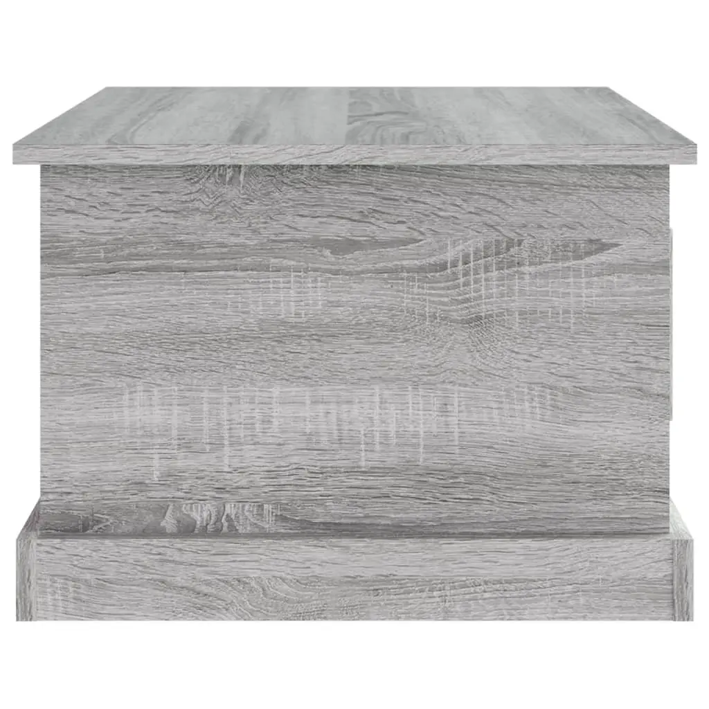 Coffee Table Grey Sonoma 50x50x35 cm with Storage Drawer