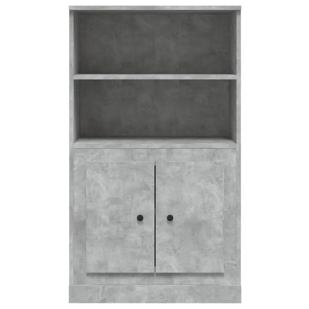Sideboard Grey Engineered Wood 60x35.5x103.5 cm Storage Cabinet