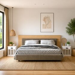 Bedside Cabinets with Drawers and Compartments