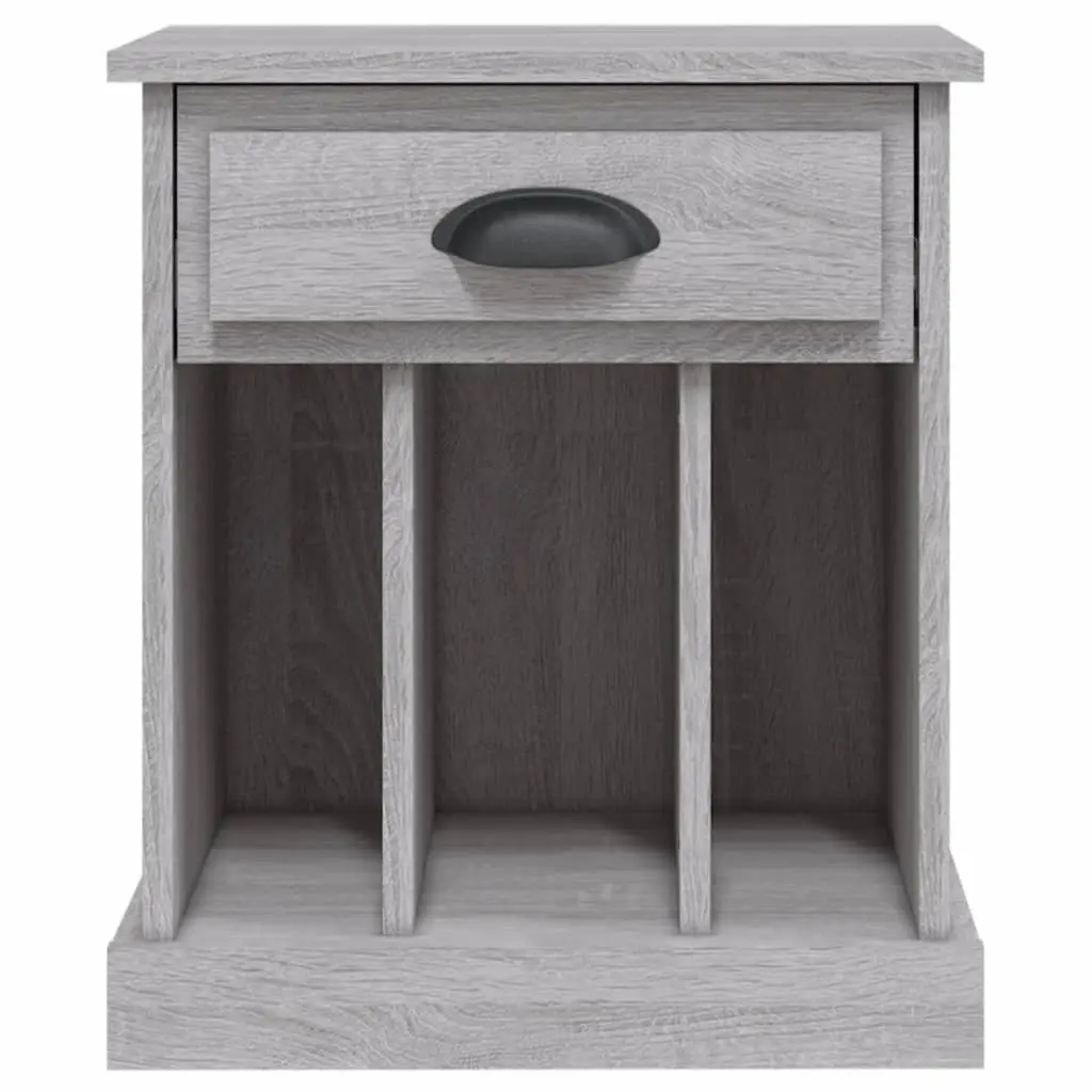 Bedside Cabinets Grey Sonoma 43x36x50 cm Drawer Storage Compartments 2 Piece
