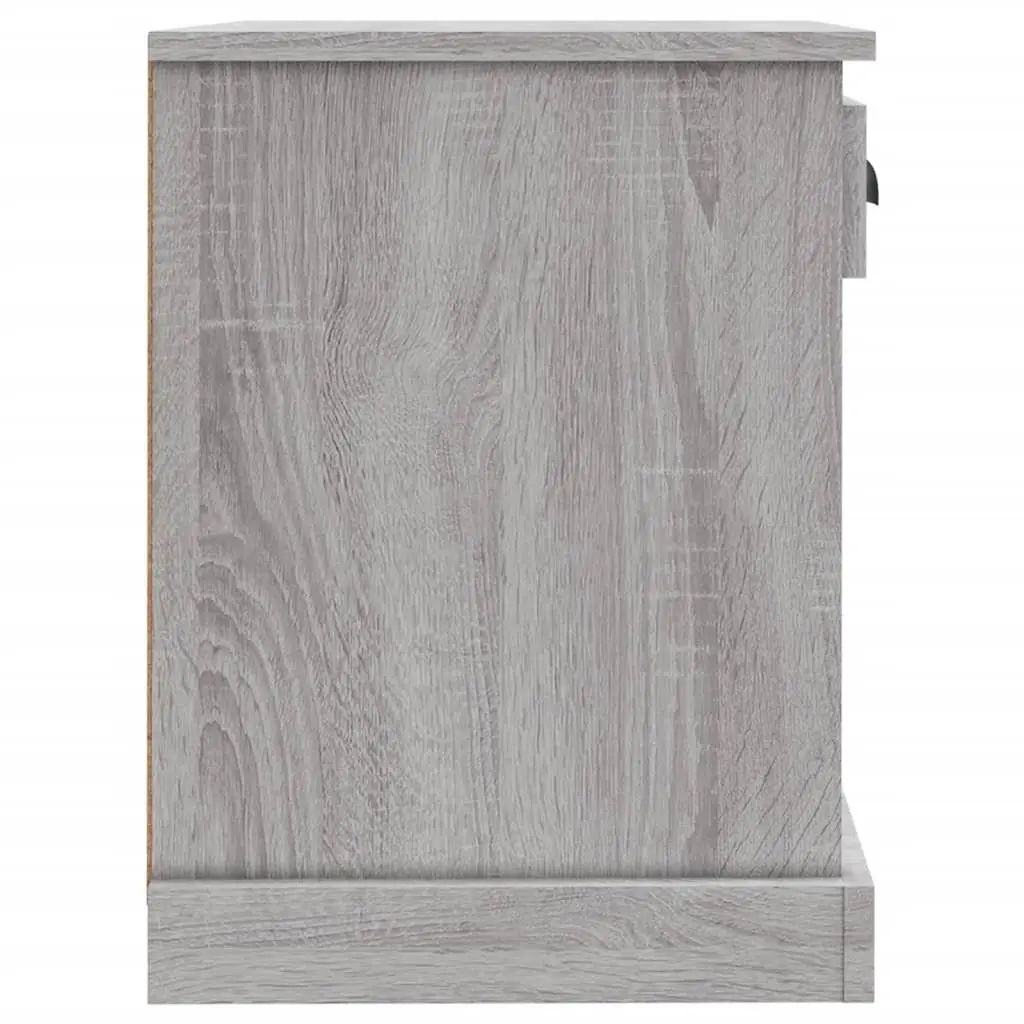 Bedside Cabinets Grey Sonoma 43x36x50 cm Drawer Storage Compartments 2 Piece