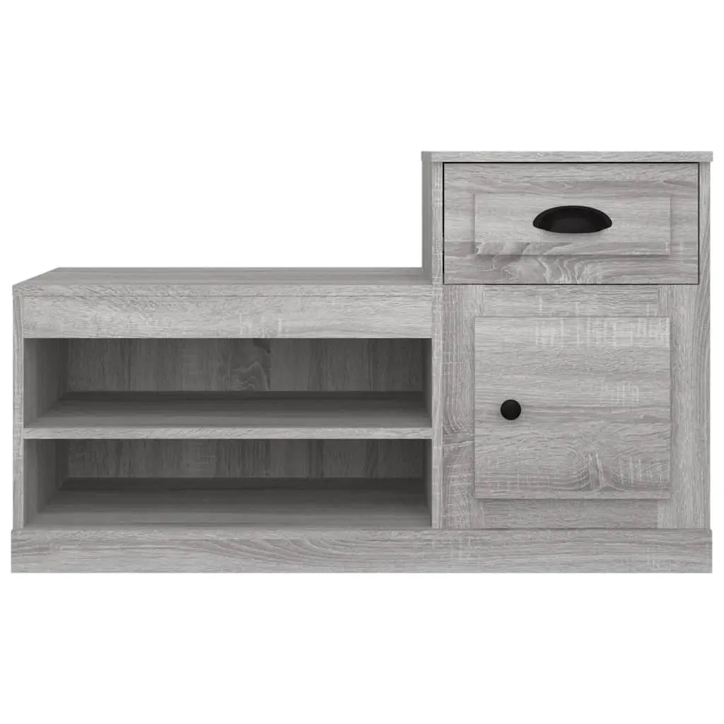 Shoe Cabinet Grey 100x42x60cm Engineered Wood Storage Organiser