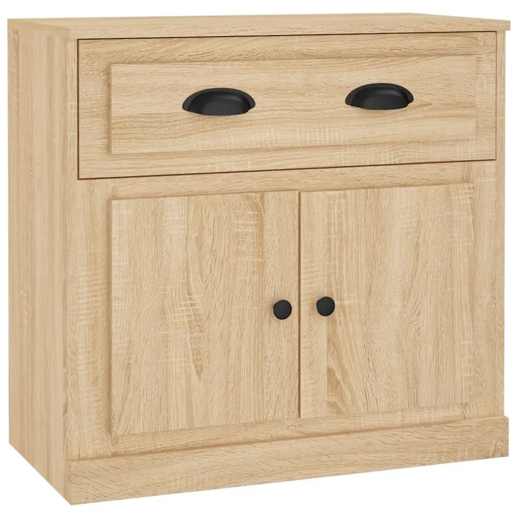 Sideboard Brown 70cm Engineered Wood Storage Cabinet Living Room Buffet