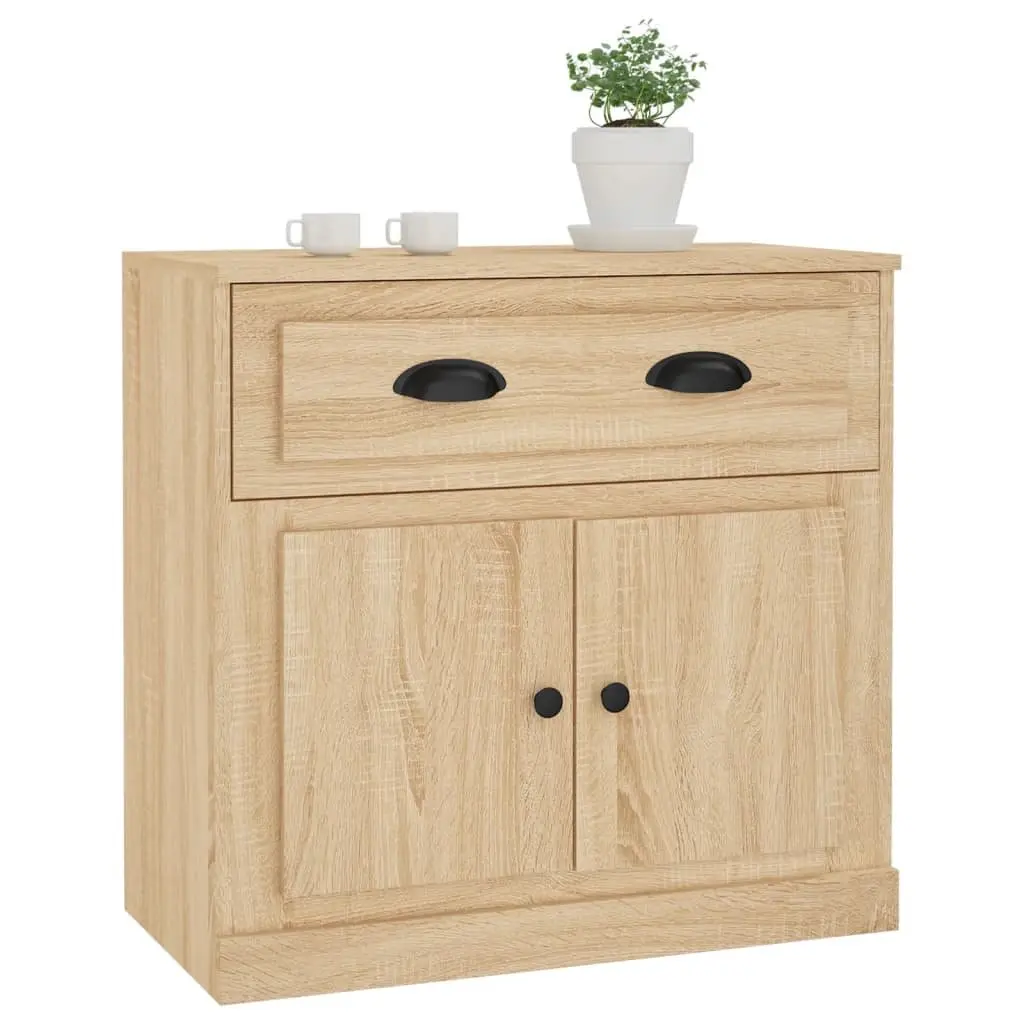 Sideboard Brown 70cm Engineered Wood Storage Cabinet Living Room Buffet