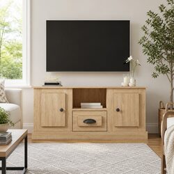 Compact Sonoma Oak TV Cabinet: Storage and Style