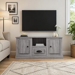 Compact and Elegant Grey TV Cabinet for Display