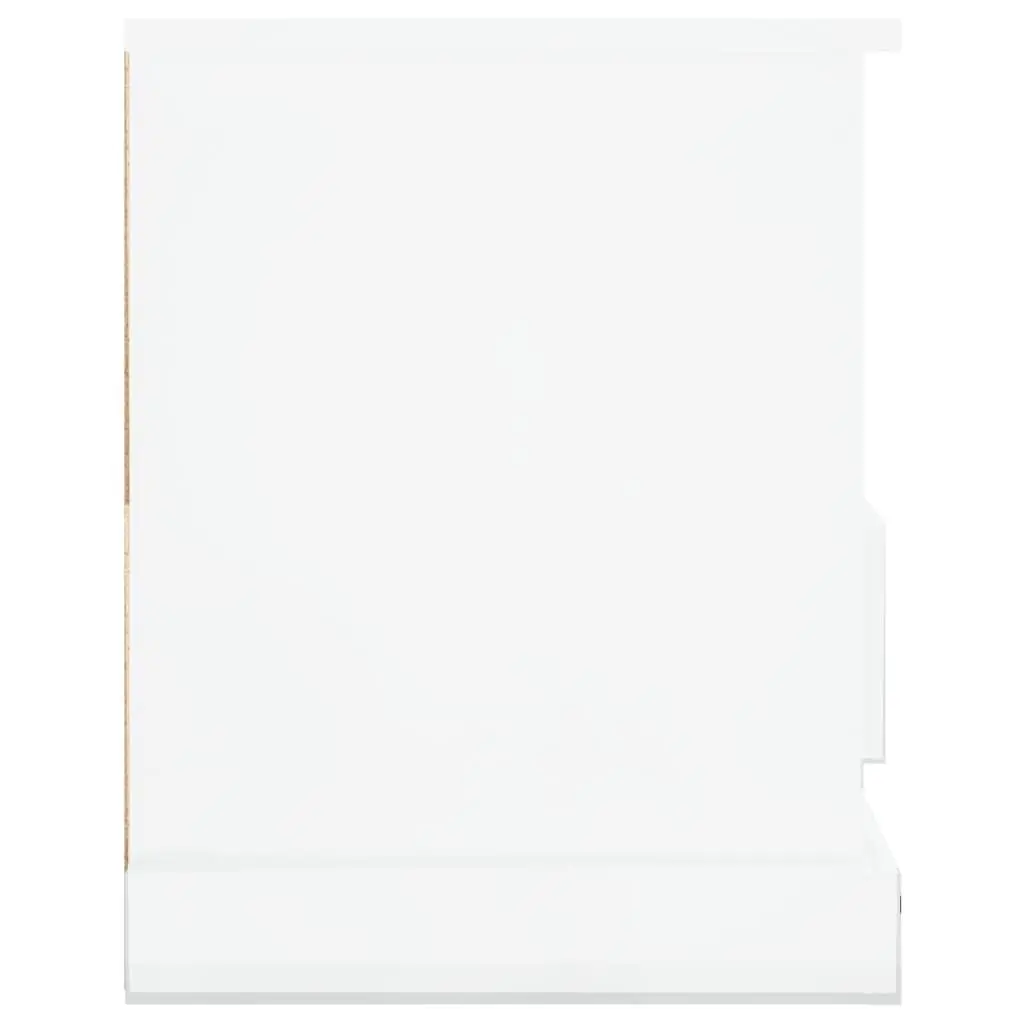 High Gloss White TV Cabinet with Ample Storage
