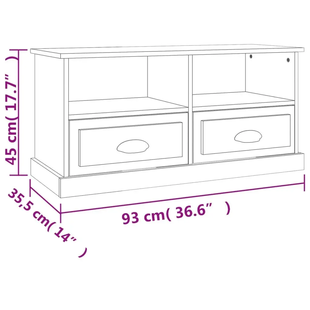 Brown TV Cabinet with Storage Options