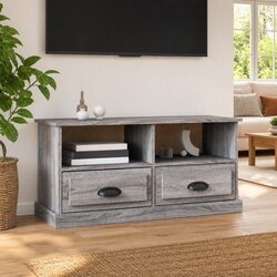 Confidently Display Your Media with Grey TV Cabinet