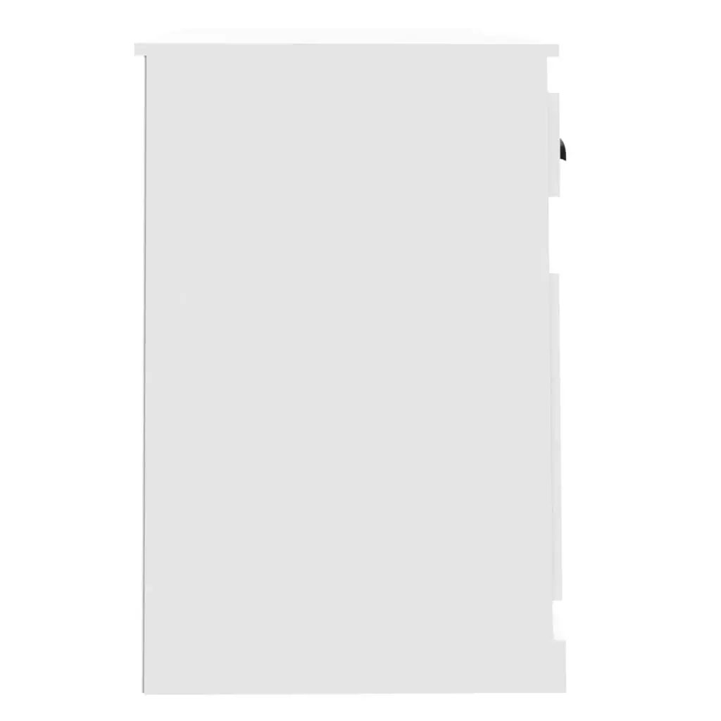 White Desk 115x50x75cm with Drawer Storage Compartment for Study Office Workspace
