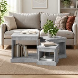 3-Piece Grey Coffee Tables