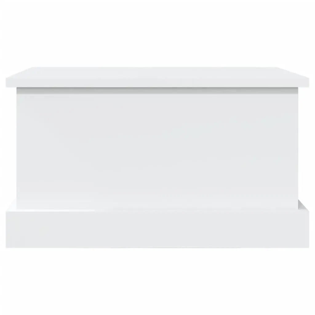 Storage Box White 50x30x28 cm Engineered Wood Chest Organiser