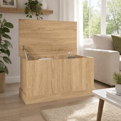 Compact and Reliable Storage Chest in Brown