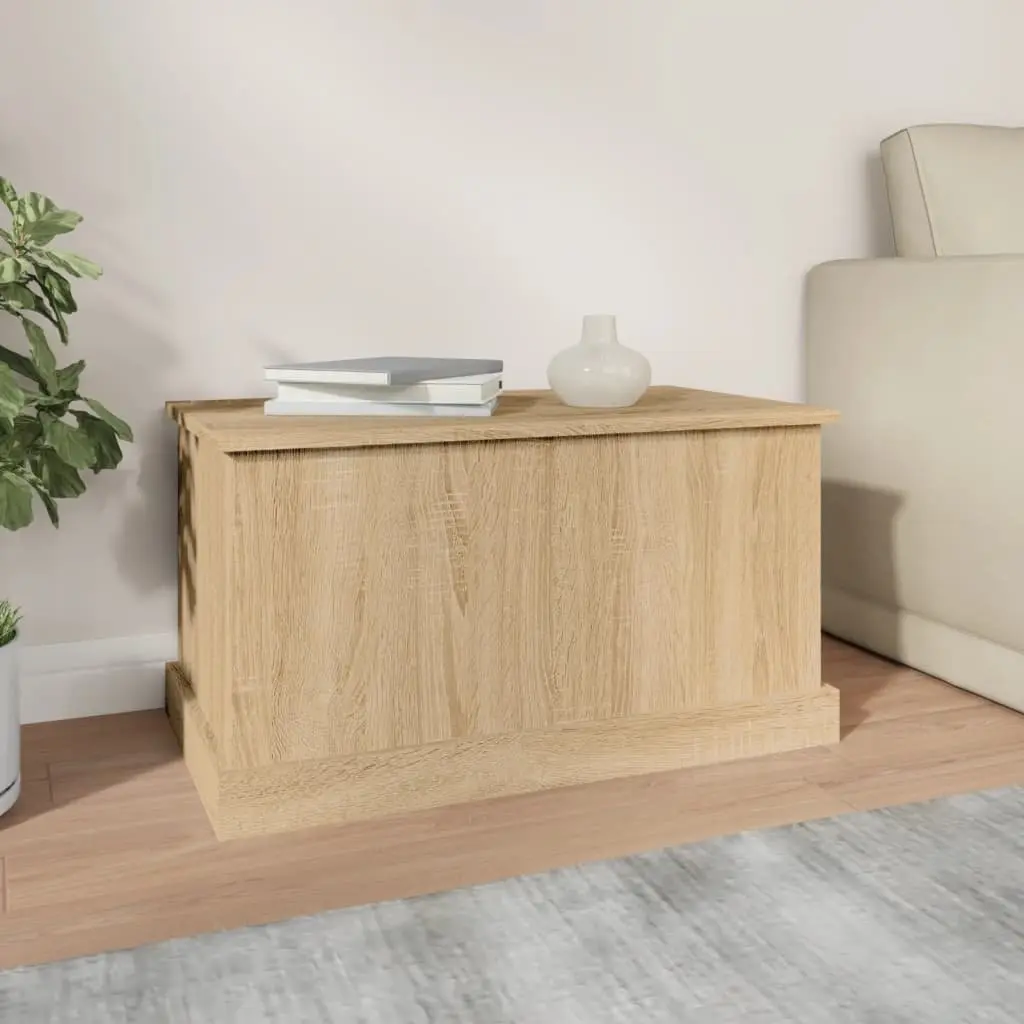 Storage Chest Box Brown Engineered Wood 70x40x38cm Lift-up Lid Moisture Resistant