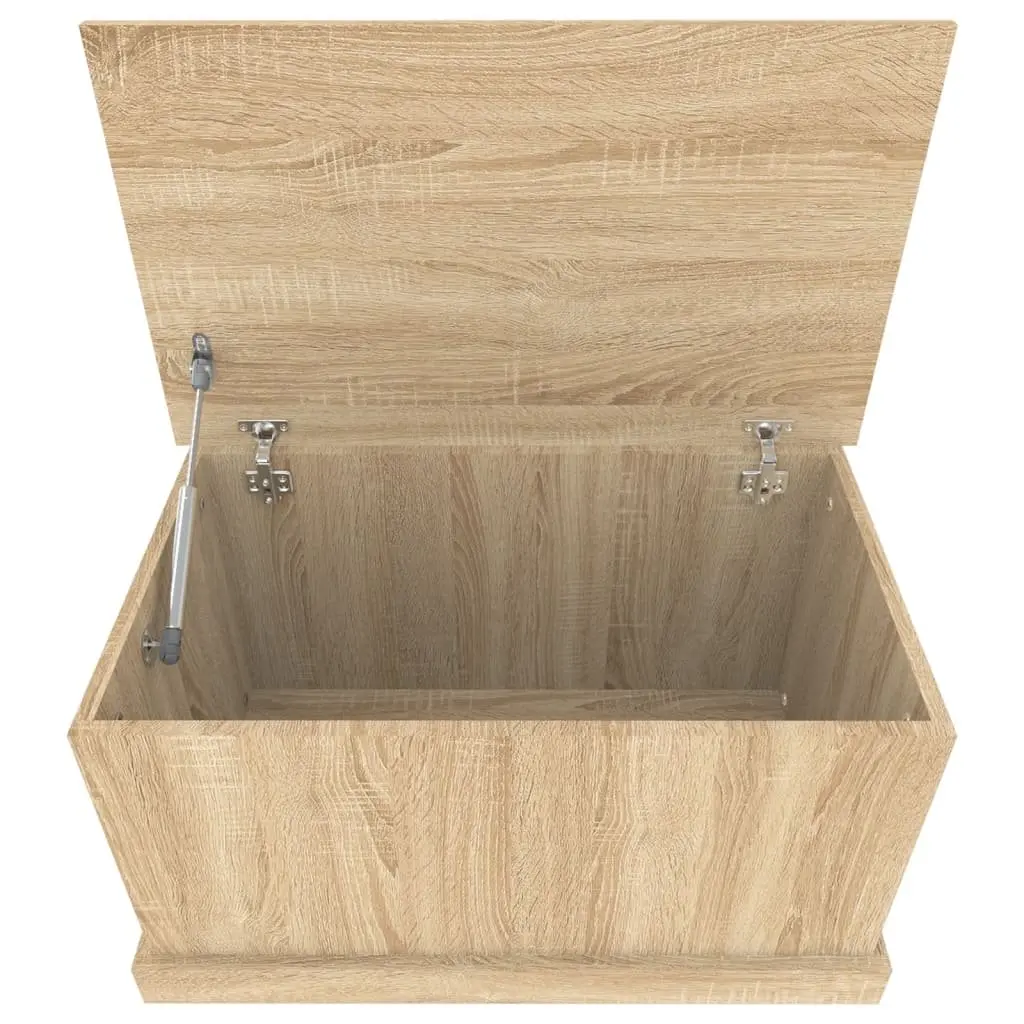 Storage Chest Box Brown Engineered Wood 70x40x38cm Lift-up Lid Moisture Resistant