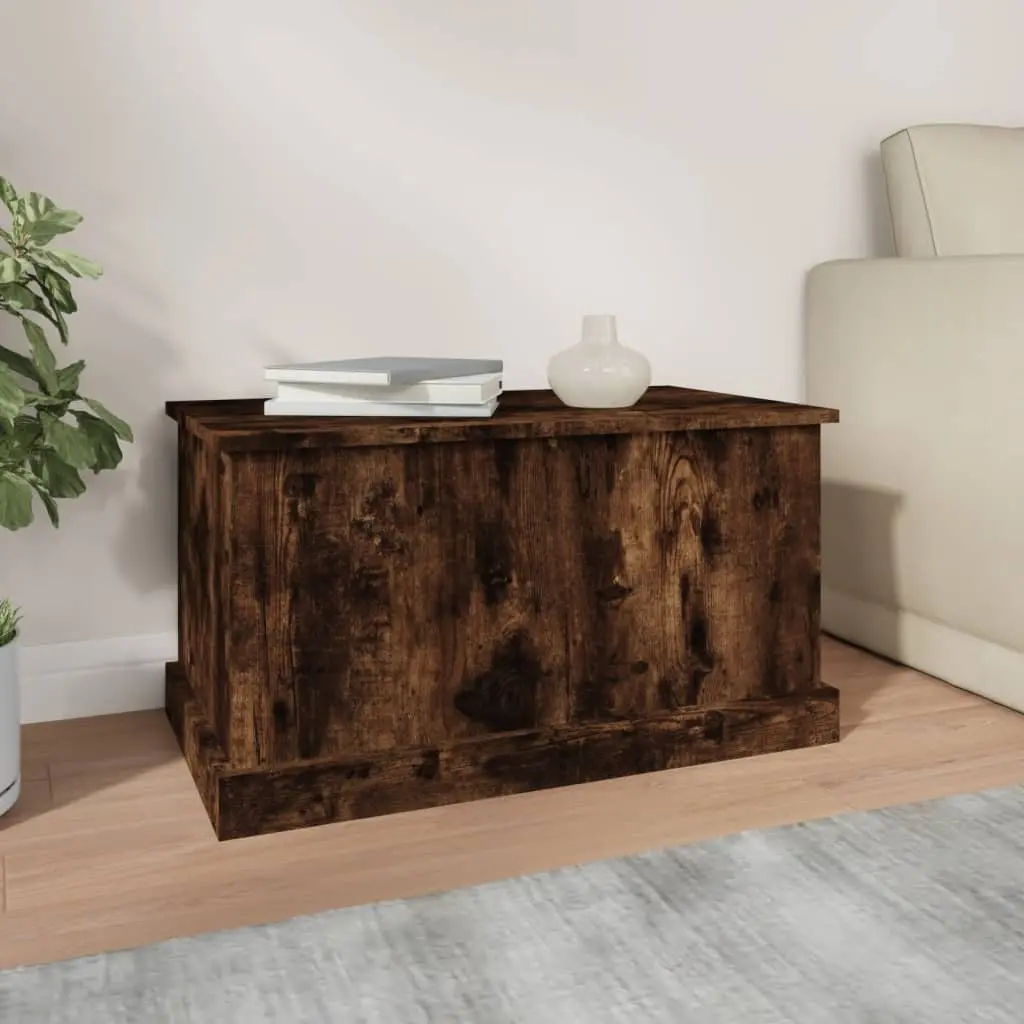 Storage Chest Brown Engineered Wood 70x40x38 cm Removable Lid